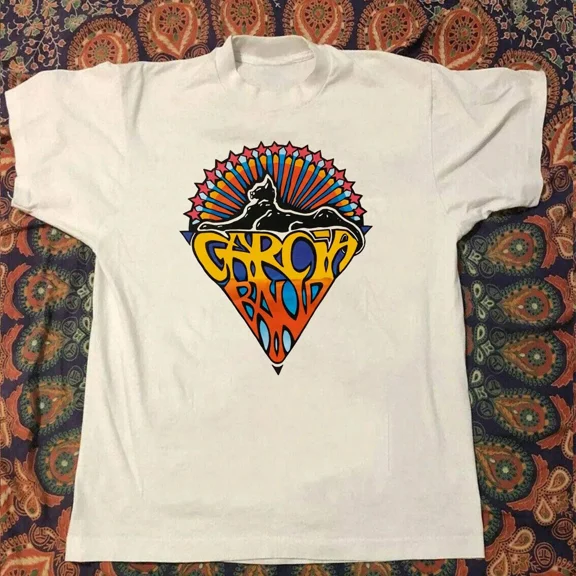CLASSIC 1991 Jerry Garcia Band Tour Concert White Tshirt Sweatshirt Hoodies Unisex Size