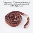 thumbnail image 3 of Riwcyla Piano Book Clip Strap with Transparent Visible Band to Fix Piano Page Sheet Portable and Practical Trainer Piano Keyboard Instrument Accessories, 3 of 6