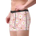 thumbnail image 5 of Salouo Daisy And Bee Print Men's Boxer Briefs,Breathable Underwear Elastic Waistband Briefs for Men -Medium, 5 of 8