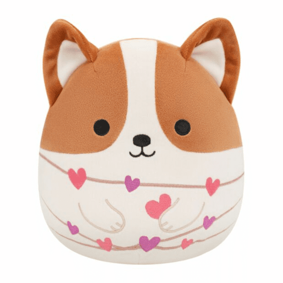 Squishmallows Original 8 Inch Reginald The Corgi With Hearts 2026 Valentine New