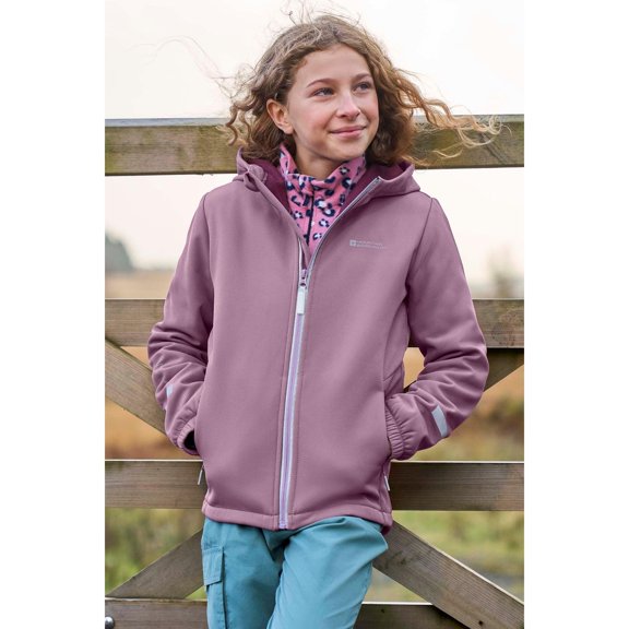 Mountain Warehouse Boys/Girls Huxley Reflective Soft Shell Jacket