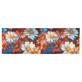 thumbnail image 6 of Yayeee Kitchen Valance Rod Pocket 54" x 18" Living Room Window Curtain, Vibrant Floral, 6 of 6