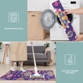 thumbnail image 6 of Purple Paisley and Floral Pattern Kitchen Rugs Sets Of 3,Kitchen Runner Rugs Non Skid Washable,Decorative Kitchen Floor Mats for Kitchen,Sink,Laundry,17"x30"+ 17"x47" + 17"x59", 6 of 6