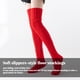 thumbnail image 5 of Medias de punto Color sólido Keen Socks High Socks Mujeres Calentadores de piernas Zapatos Accesorios Lindo otoño Halloween Medias Red 1 par kenally  AP004203-02B, 5 of 7