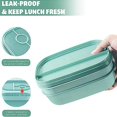 thumbnail image 4 of Lunch Box, 3 Layers All-In-One Bento Box with Utensil Set, Leak-Proof Bento Box for Dining Out, Wor, 4 of 5