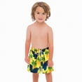 thumbnail image 2 of NOLDARES Boys Swim Trunks with Compression Liner Toddler Stretch Swim Shorts(Yellow,5-6 Years), 2 of 4