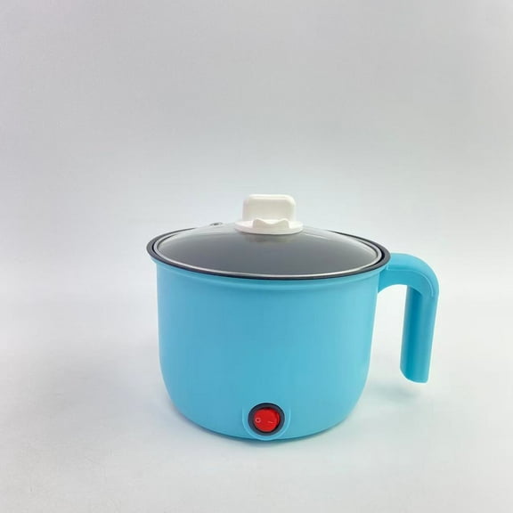 STICKPROOFX electric hot pot,ElectricHot Pot:1.5 L Ramen Cooker,Dual Power Mini Portable Multi-Functional Lazy Potfor Pasta,Noodles, Egg, Soup (Grey)