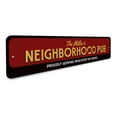 thumbnail image 3 of Family Neighborhood Pub Novelty Decor, Metal Wall Sign - 4x18 Inches, 3 of 4