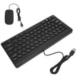 thumbnail image 3 of Wired Keyboard Mouse Combo Comfortable Ergonomics Power Saving 78 Keys Round Keycap 4 Mouse Buttons Wired Computer Supplies, 3 of 7