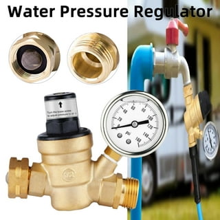 Kozyvacu RVAQUA M11-45PSI Water Pressure Regulator for RV Camper - Brass Lead-Free Adjustable RV Water Pressure Reducer with 160