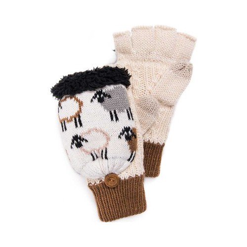 Muk Luks Women's Fingerless Flip Mitten