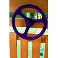thumbnail image 3 of Creative Cedar Designs Mountain View Wooden Swing Sets with Tarp Roof with Purple Accessories & Green Slide, 3 of 10