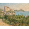 thumbnail image 2 of Flora Jaksic 14x12 Gold Ornate Wood Frame and Double Matted Museum Art Print Titled - A View of Lovri Jenac Fortress in Dubrovnik, 2 of 4