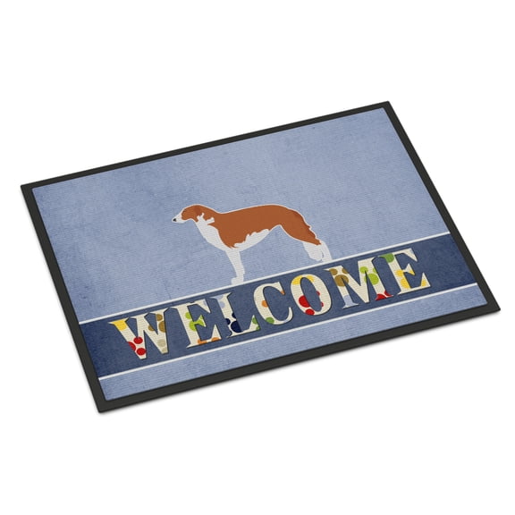 Carolines Treasures BB5503JMAT Borzoi Russian Greyhound Welcome Door Mat Indoor Rug or Outdoor Welcome Mat 24x36 Doormat