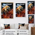 thumbnail image 4 of Designart "Captured Bee" Animals Floater Framed Wall Art Print, 4 of 7