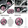 thumbnail image 6 of Uorisanigo Skull Rose Car Seat Covers Full Set 10 Pcs with Soft Elastic Fabrics Car Seat Belt Cover Steering Wheel Cover Auto Water Cup Coaster Chapstick Holder Universal Fit for Most Cars,Suvs, 6 of 7