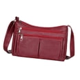 thumbnail image 4 of fenteer Women Shoulder Bag Tote Bag PU Leather Crossbody Bag Travel Purse Womens Handbag Red, 4 of 8