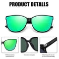 thumbnail image 3 of Gafas de Sol Polarizadas Oversize Ojo de Gato LVIOE para Mujeres, 3 of 4