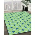 thumbnail image 3 of Ahgly Company Machine Washable Indoor Square Transitional Medium Sea Green Area Rugs, 3' Square, 3 of 7