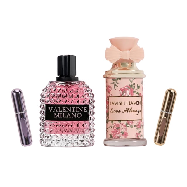 Set de regalo de perfume Viaan Krishna Valentine Milano EDP 100 ml x2