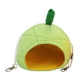 thumbnail image 3 of Hamaca para hámster, cama pequeña para mascotas, animales, casa colgante para hámster, jaula tipo nido para piña verde, 3 of 8