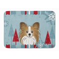 thumbnail image 1 of Carolines Treasures BB1744RUG Winter Holiday Papillon Machine Washable Memory Foam Mat, 1 of 4