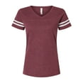 thumbnail image 2 of Womens Football Fine Jersey T-shirts - Halloween Costume Pumpkin Face, 2 of 5