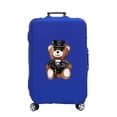 thumbnail image 1 of Luggage Cover Suitcase Protector Police Bear Print Thicken Elasticity Dust Cover Anti-Scratch Protective Set 18-32 Inch Trolley blue M, 1 of 6