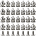 thumbnail image 3 of 100 Pack Spikes and Studs 9.5MM Spikes for Clothing Metal Studs Rivets for Leather Punk Spikes Accessories Screw Back, 3 of 7