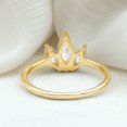 thumbnail image 5 of Rosec Jewels Lab Grown Diamond 3 Stone Ring for Women (EF-VS Quality) - Promise Engagement Ring - with Jewelry Box, 18K Yellow Gold, US 5.00, 5 of 8