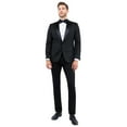 thumbnail image 2 of Mens Black Tuxedo, Jacket Slim Fit Peak Lapel, 2 of 4
