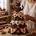 thumbnail image 4 of STIJGGN DIY Halloween Quilted Fabric Tree Kit, Pre-cut Patchwork Fabric Assembly, Autumn Home Decor & Creative Holiday Gift (Black Cat), 4 of 6