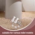 thumbnail image 3 of TEHAUX 1 Set Toilet Mounting Plate Nylon White for Toilets Wall Mounting, 3 of 8