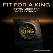SKYN King Mega Large XXL Non-Latex Lubricated Condoms, 10 Count – Comfortable Fit