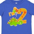 thumbnail image 4 of Inktastic Happy Dinosaur Second Birthday-green Boys or Girls Toddler T-Shirt, 4 of 5