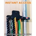 thumbnail image 3 of Barbell Wall Mounted Barbell Hanger for 33mm Bar，Olympic Barbell Holder,Hanging Barbell Rack for Home Gym,Free Weight Racks,Home & Gym Bar Wall Rack to Saving Space, 3 of 6