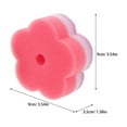 thumbnail image 2 of esponjas multiusos con forma de flor, antirayaduras, ideales para limpiar platos, cocina y baño., 2 of 5
