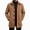 Brown, variant on Rvwovn Men's Button Down Trench Coat Lapel Collar Relaxed Fit Casual Mid Length Outerwear with Pockets