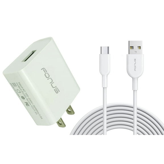 For TCL Stylus 5G - 6ft Long USB-C Cable 18W Fast Home Charger, Type-C Cord USB Wall Adapter Power Wire L8Y Compatible With TCL Stylus 5G Phone