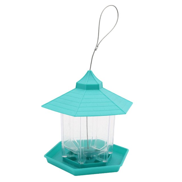 Comedero para pájaros colgante, comedero para pájaros, gran capacidad, comedero para pájaros silvestres, comedero para patio trasero, jardín, Patio, e