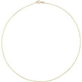 thumbnail image 2 of 10k Yellow Gold 1mm Necklace 16 Inch Polished Sparkle-Cut Cable Chain With Spring-Ring Chain Necklace for Women and Men, 2 of 2