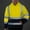 Yellow, variant on PEONAVET High Visibility Safety Bomber Jacket for Rain - Hi Vis, Waterproof, Reflective Work Coat with Detachable Hood, Men