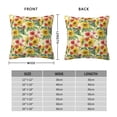 thumbnail image 2 of Fuzoiu Sunflower Cornflower Poppy Print Square Pillow Cover,Hidden Zipper Design,Luxury Square Pillow Case, Throw Pillow,Couch Cushion-16"x16", 2 of 7