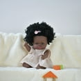 thumbnail image 5 of 14inch Black Reborn Doll, Full Enamel Vinyl Doll, Movable Hands And Feet, Soft Cuddly Puppet, Girl Toy, Children's Birthday Gift, Christmas Present, 5 of 6