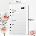 thumbnail image 6 of A6 Refill Paper, 3 Pack Loose Leaf Paper, 6-Holes Inserts Blank Filler Paper Leather Journal Notebook Refillable Paper for 6 Ring Refillable A6 Binder Notebook Planner (135 Sheets 270 Pages), 6 of 7