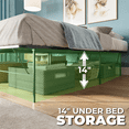 thumbnail image 5 of Boyd Sleep 14" Queen Size Metal Platform Bed Frame with No-Tool Assembly, Textured Anti-Slip Surface, 5 of 17