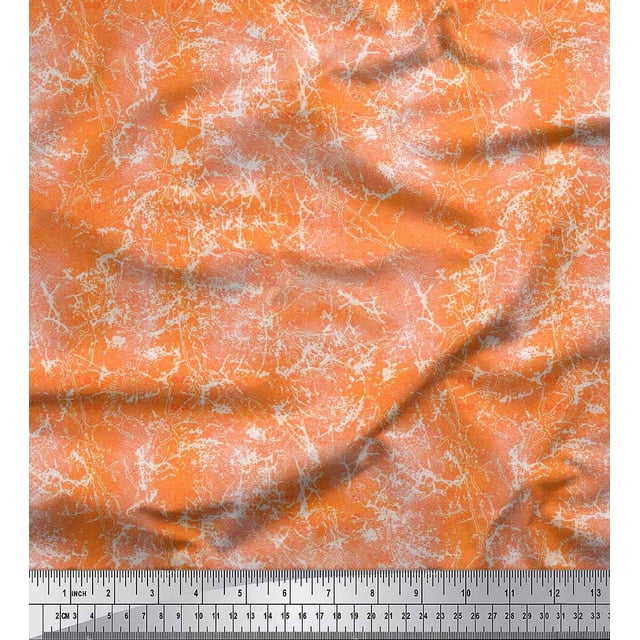 Soimoi polyester Crepe Fabric Ombre Tie & Dye Texture Print Sewing Fabric Yard 42 Inch Wide