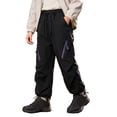 thumbnail image 3 of Kids Windproof Waterproof Trousers Kids Hiking Pants Warm Lined Winter Clothes Snow Pants Boy Size 2-13 Years, 3 of 9