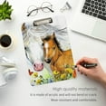 thumbnail image 2 of FMSHPON Watercolor Horse Clipboard Hardboard Wood Nursing Clip Board and Pull for Standard A4 Letter 13x9 inches, 2 of 2
