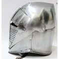 thumbnail image 4 of steel helmet armor medieval sugarloaf bascinet italian 14th century armor helmet for SCA buhurt combat knight, 4 of 5